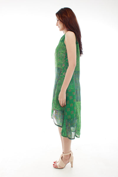 Sha Silk Dress (Green)