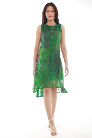 Sha Silk Dress (Green)