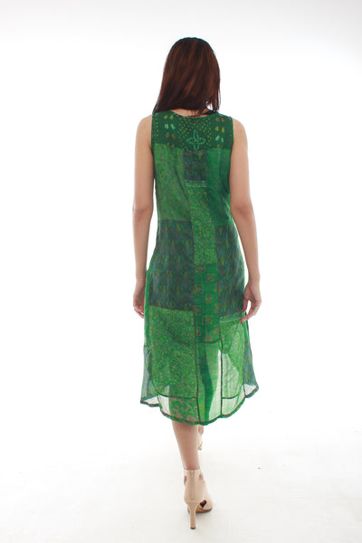 Sha Silk Dress (Green)